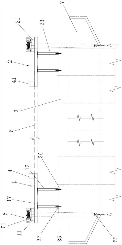 Floor-type-free pier stud bent cap formwork dismounting and mounting equipment and construction method