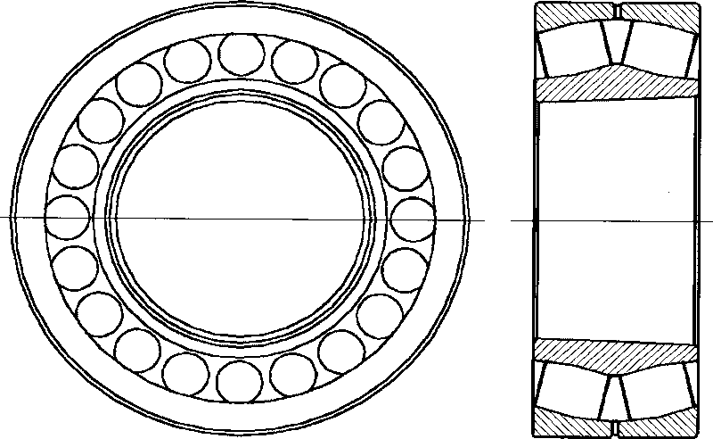 Sliding bearing of roller presser