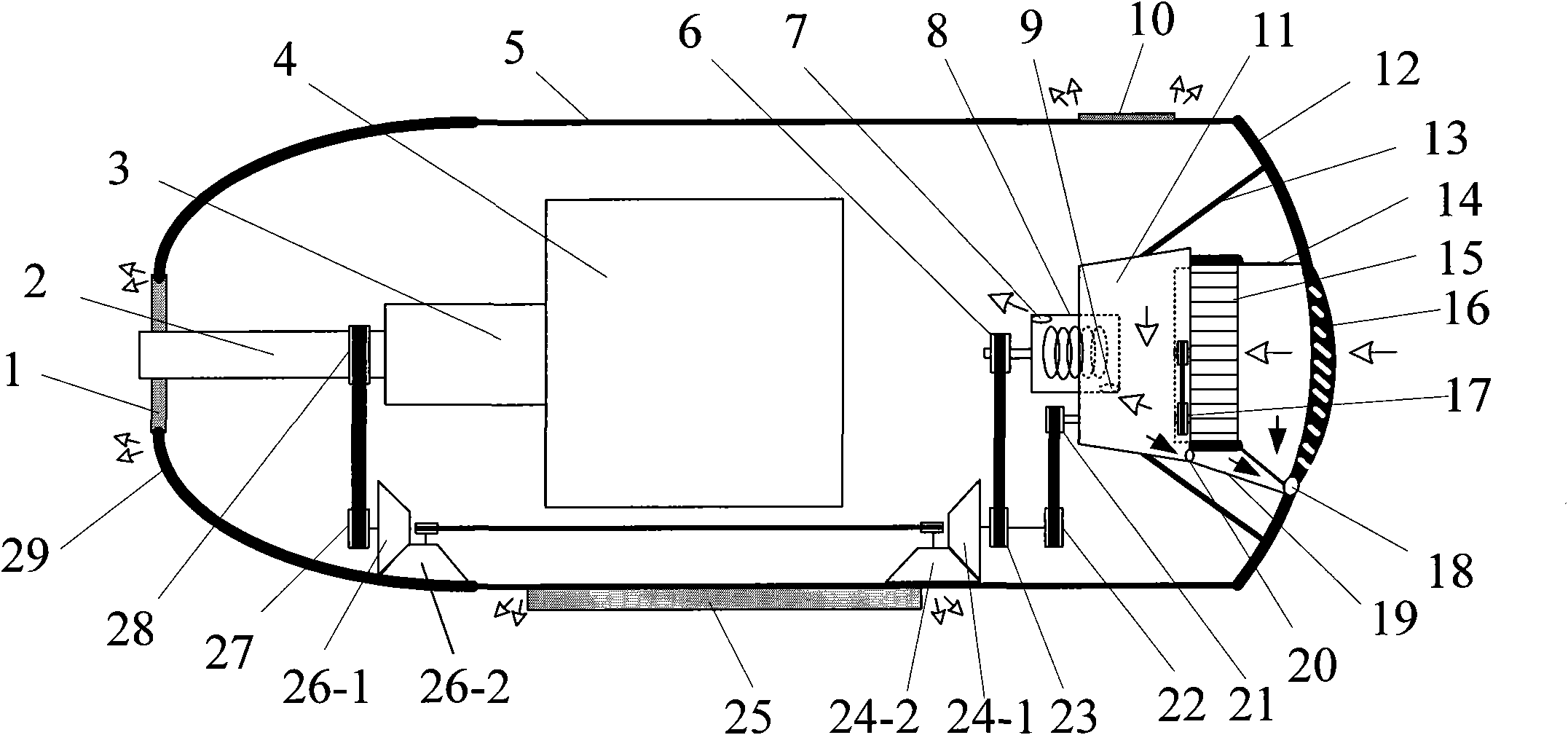 Adaptive wind and sand prevention device for wind generating set