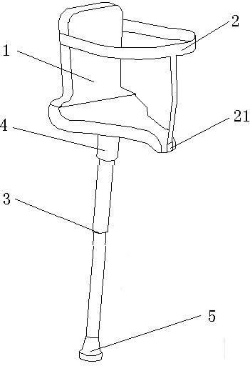 Working chair for industrial production line