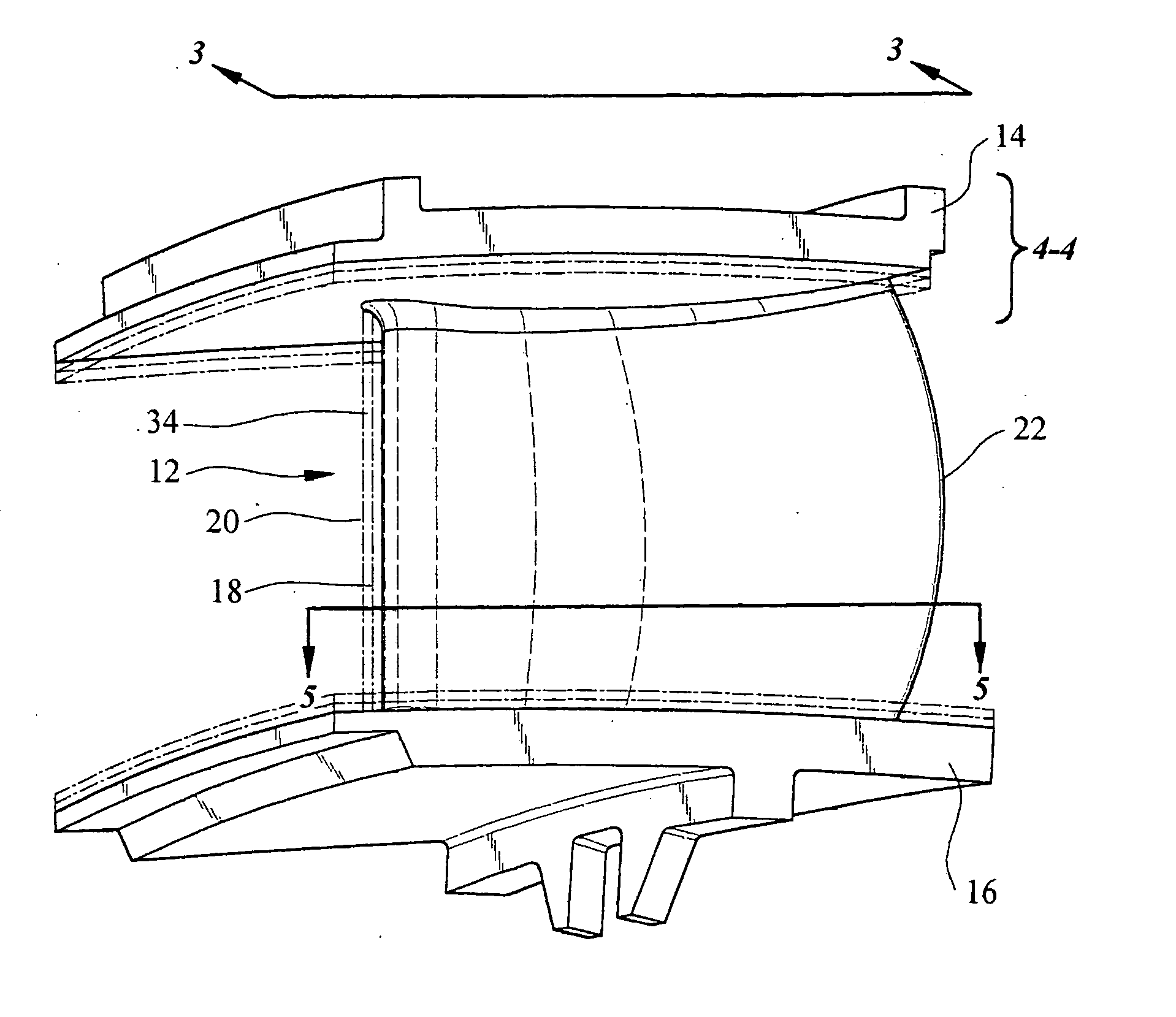 Support system for a composite airfoil in a turbine engine