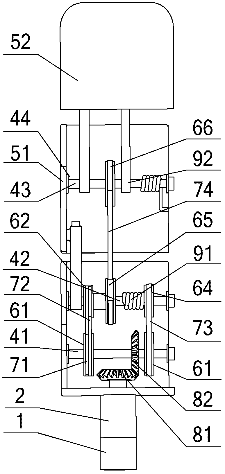 Multipath flexible piece two-joint compound robot finger device