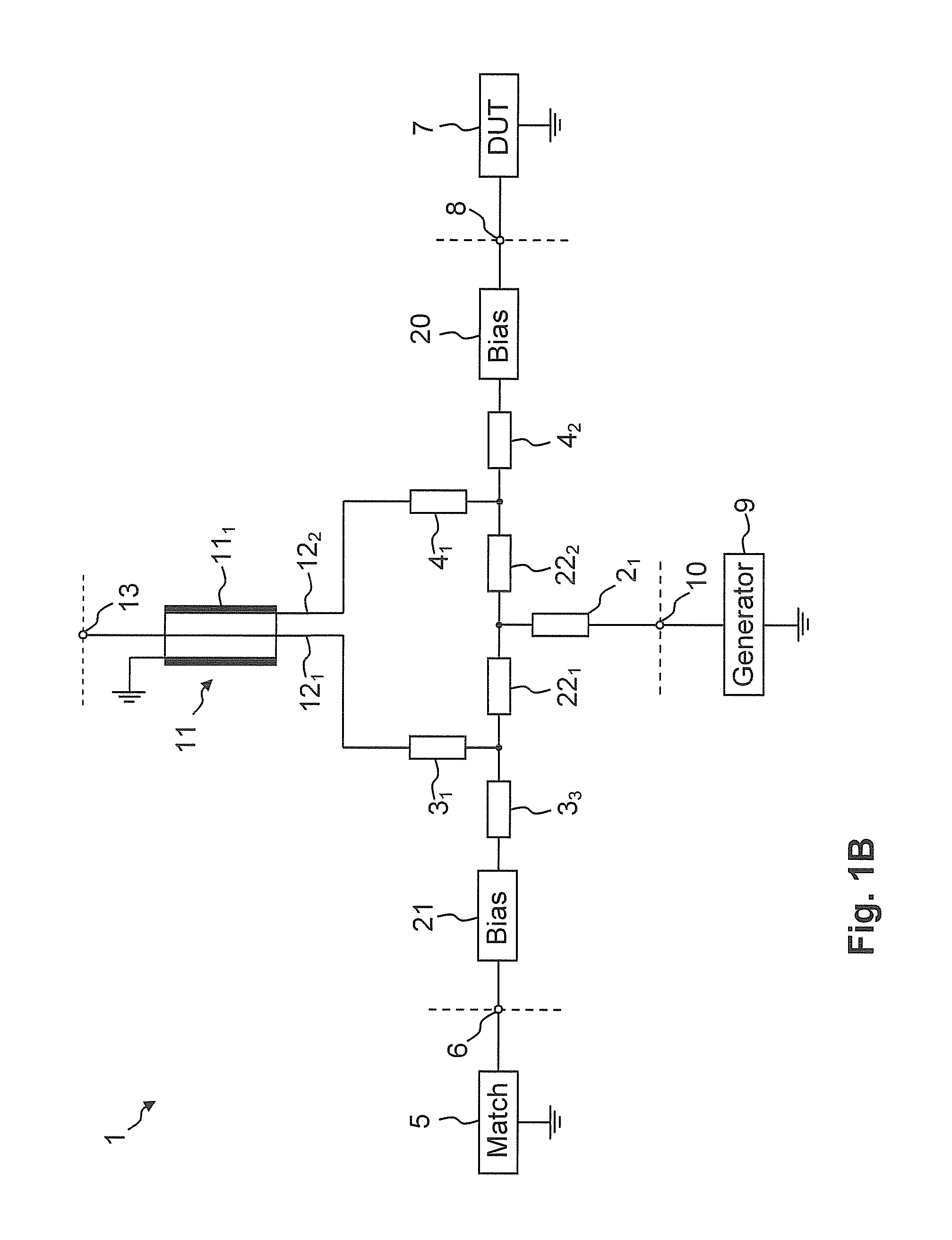 Ultra-wide band measurement bridge