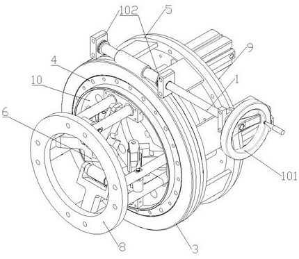 Chuck clamping device for pipe fittings