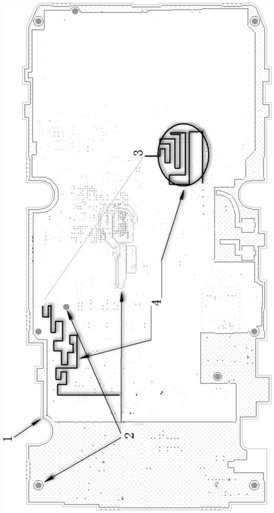 PCB design method for automatically generating MeshLine