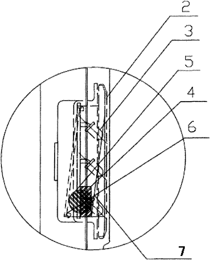 Illumination system for chest type refrigerator