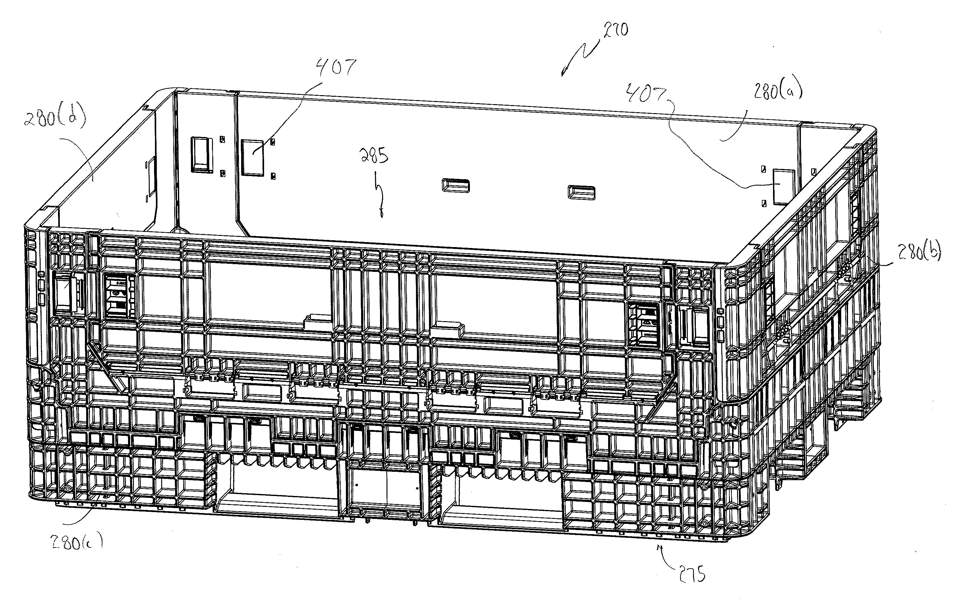 Container assembly and latch apparatus, and related methods