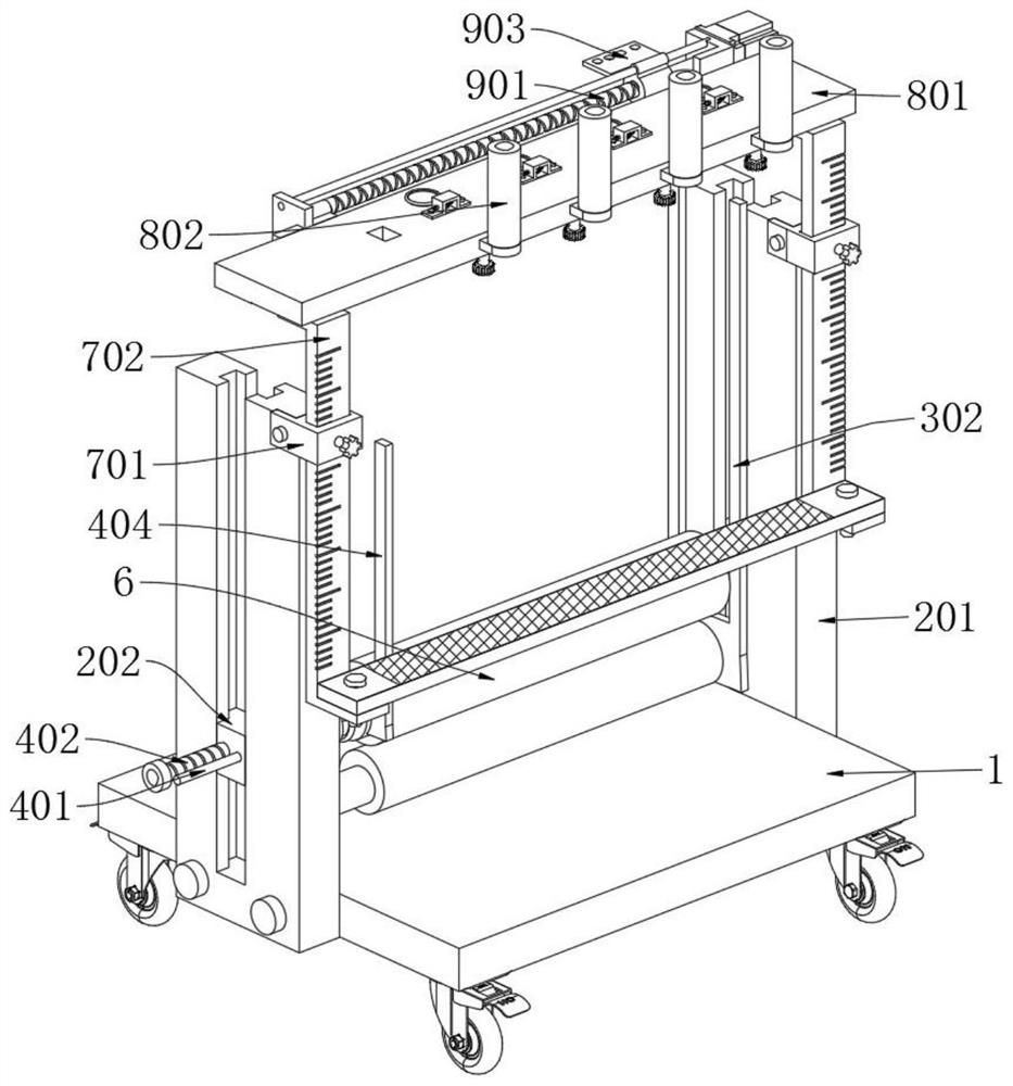 Spinning creel with rotating and height adjusting functions based on spinning processing