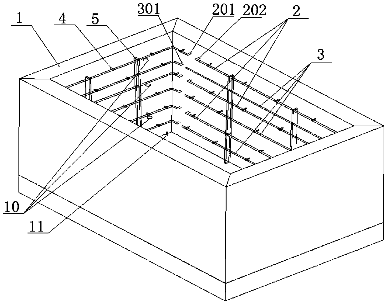 Pit mud control device for white wine pit