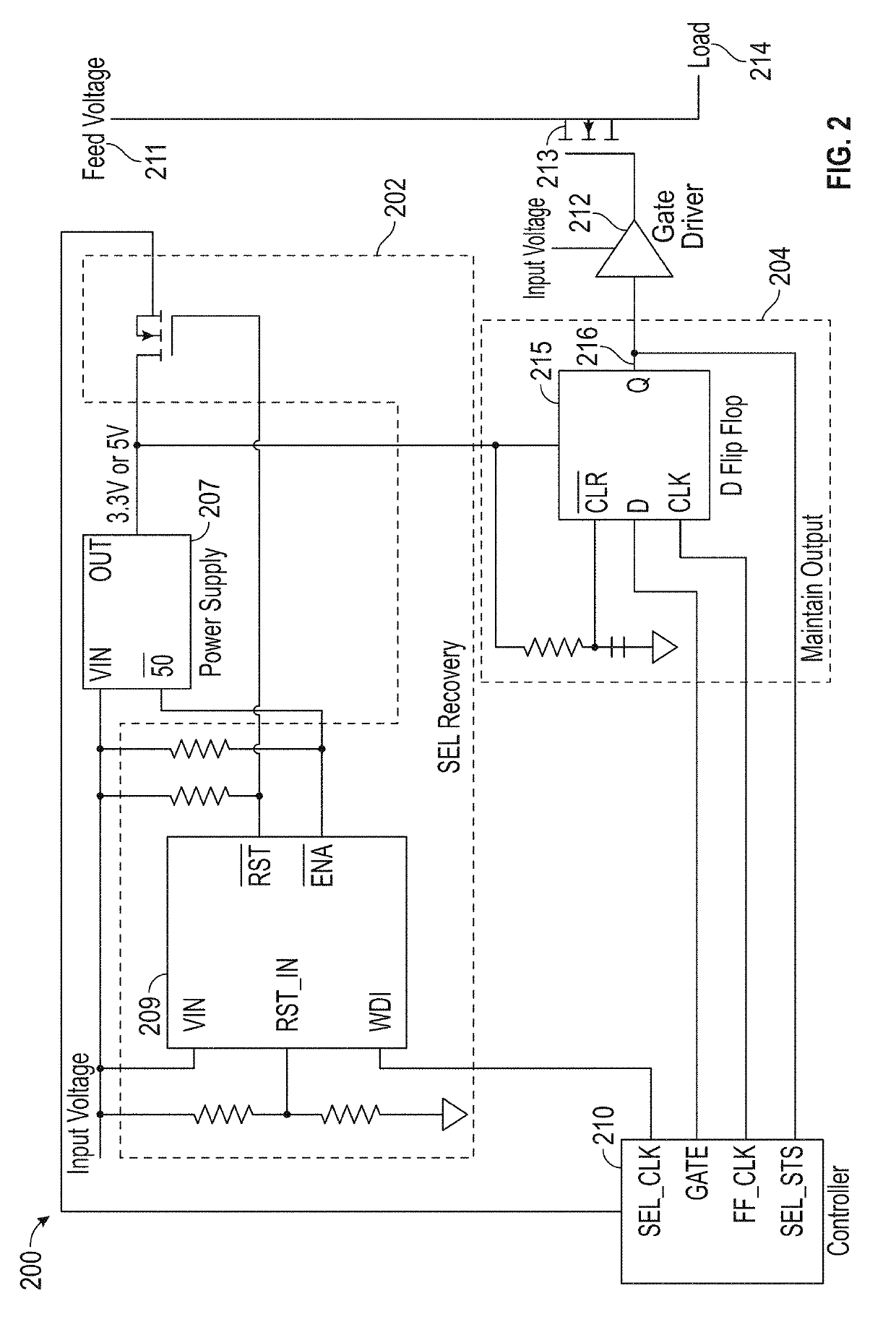 Single event latchup recovery with state protection