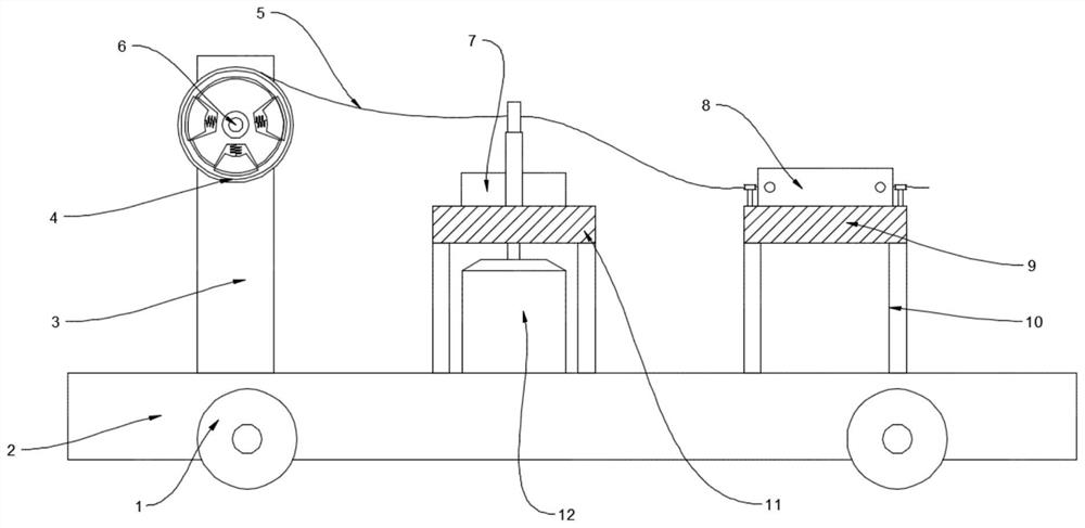 Municipal cable winding device with cable cleaning function