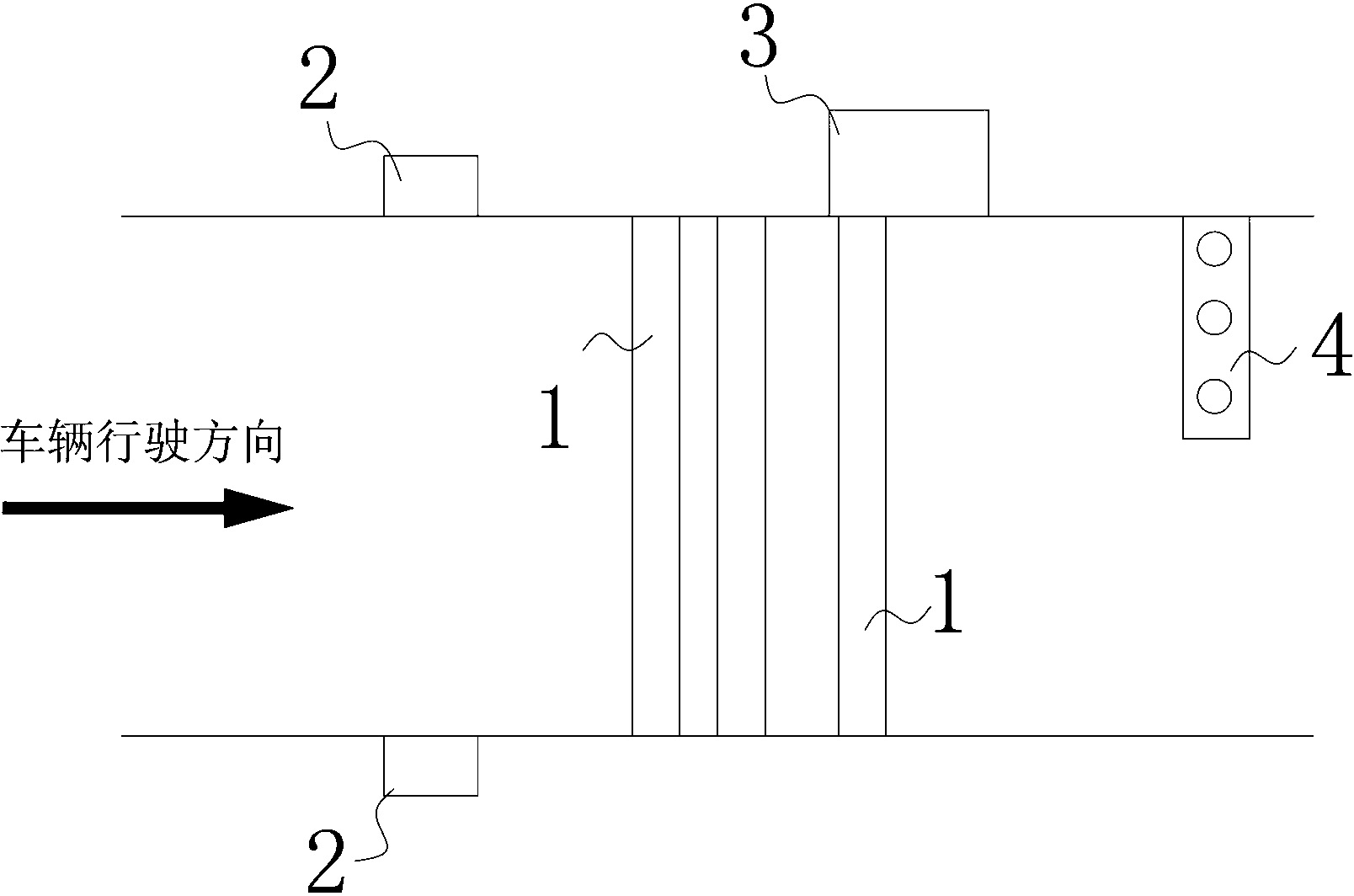 Weight-in-motion system for vehicles and weighing method thereof