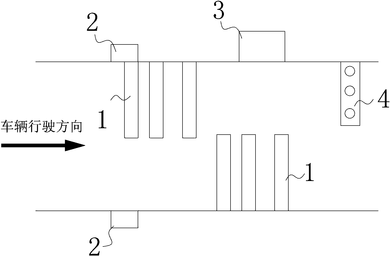 Weight-in-motion system for vehicles and weighing method thereof