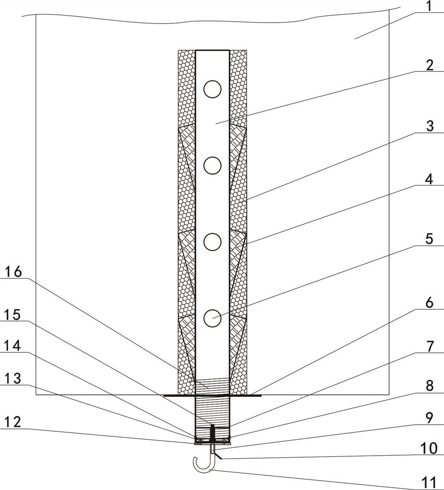 Roof protection method for mine underground blasting