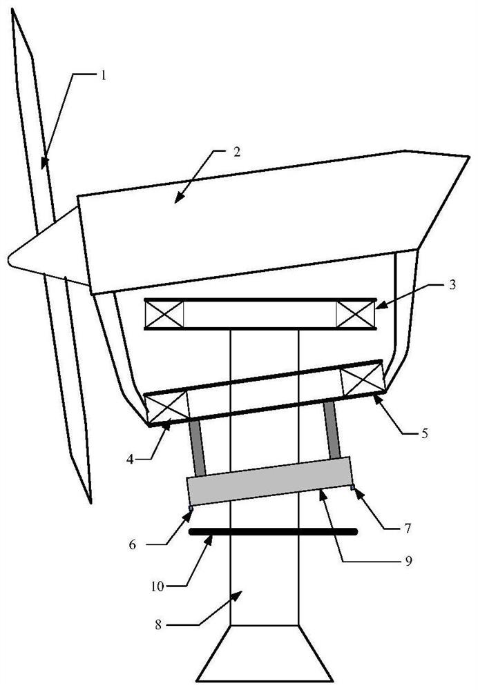 Synchronous suspension control method for horizontal-axis wind-power cabin