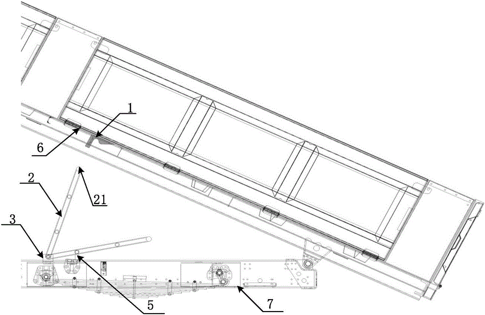 Automatic attraction type safety support rod system