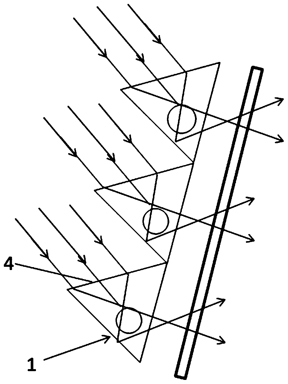 Heat collection column forming window, window and use method of heat collection column