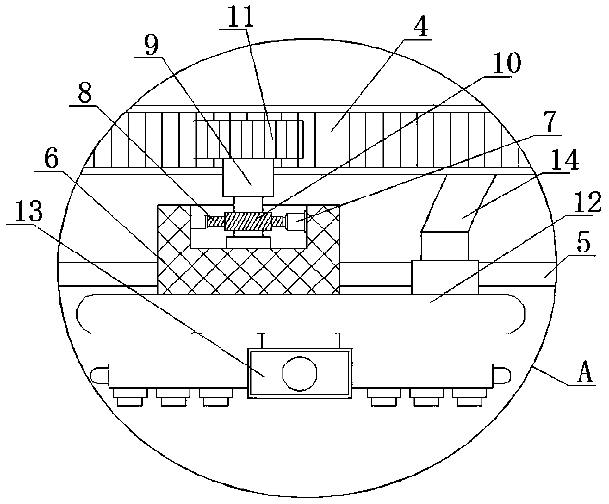 Economical irrigation device for agricultural greenhouses