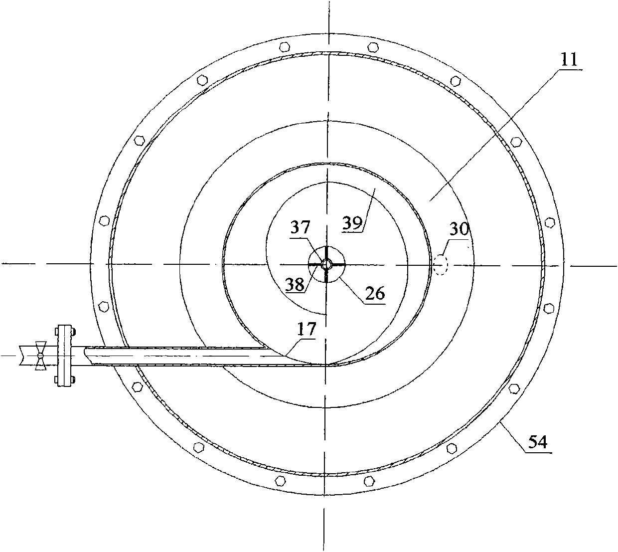 Multiphase separation method and system for processing oily waste water