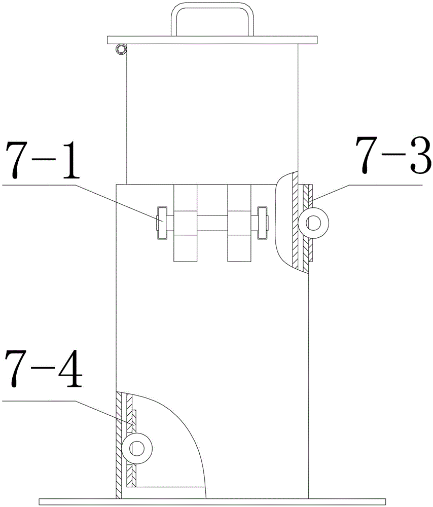 Automatic gas shielded welding device for longitudinal seam in steel pipe cavity