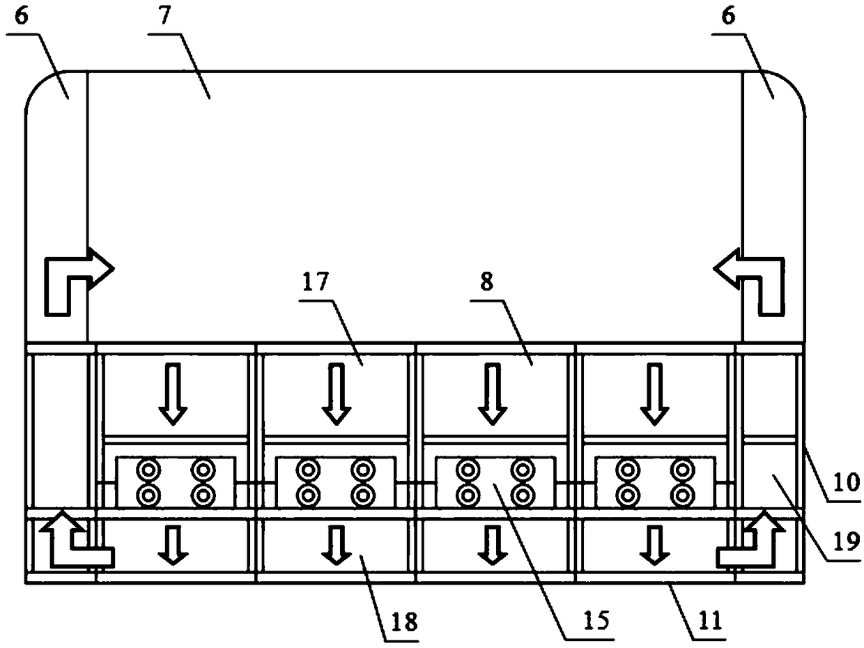 Integrated process method of host heel block and ventilating box