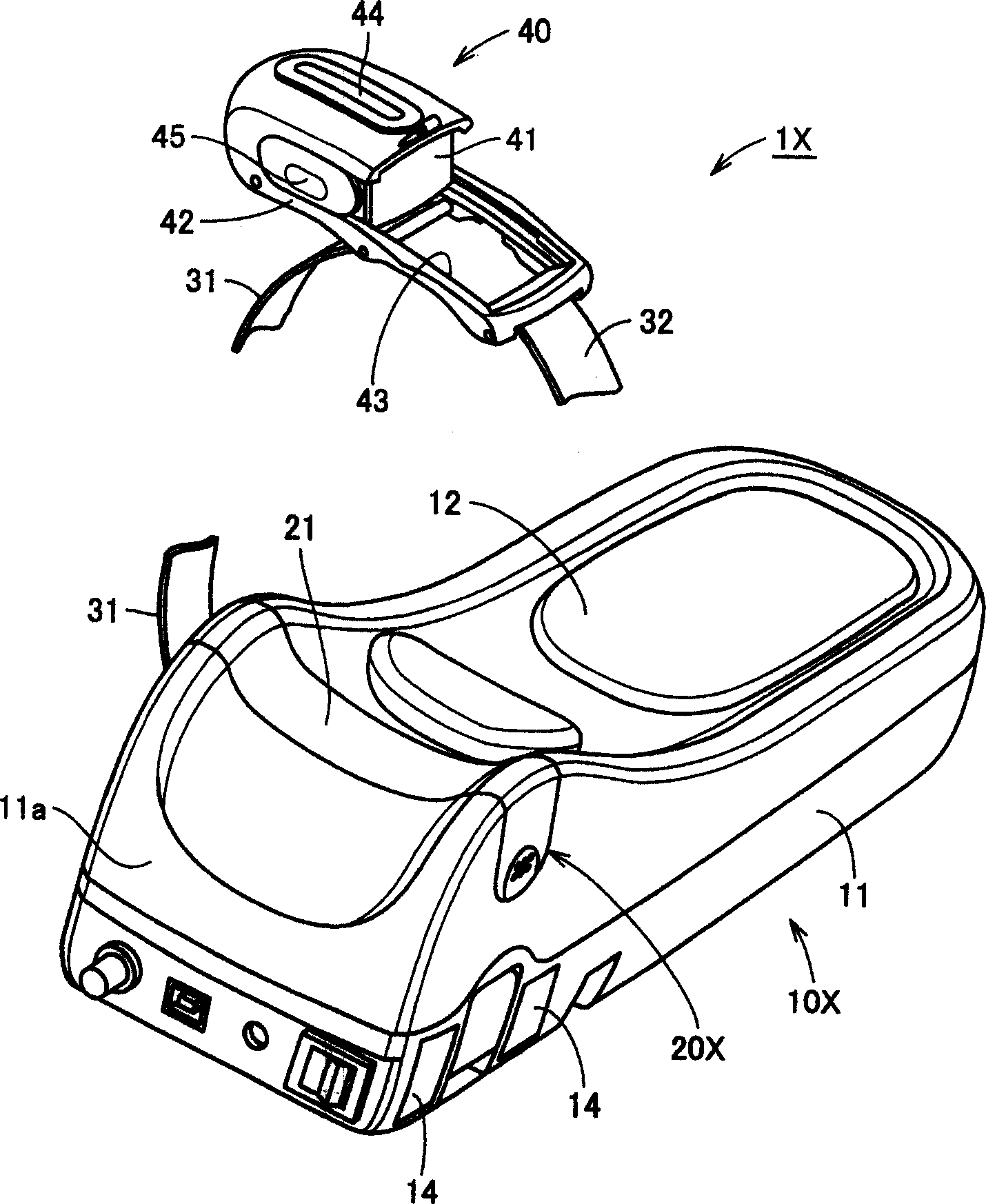 Wrist securing device for pulse wave measuring apparatus, and pulse wave measuring apparatus