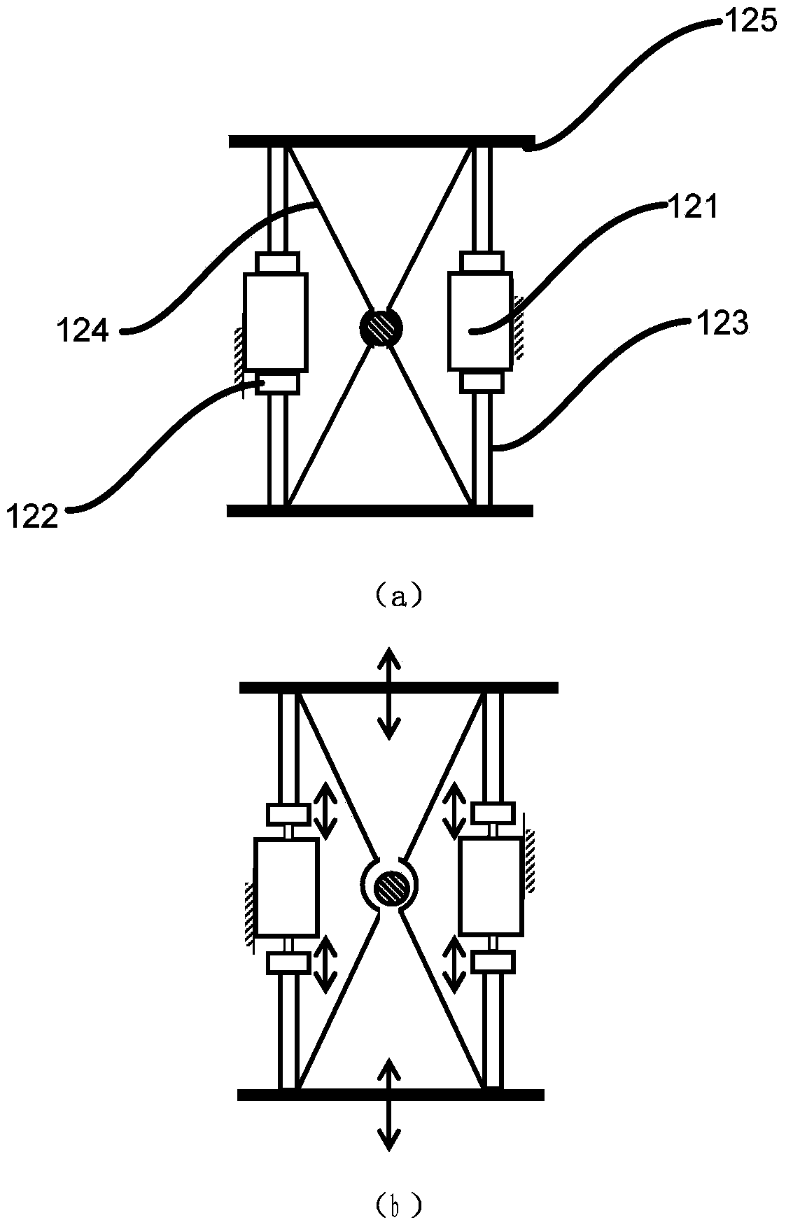 Electromagnetic clamping mechanism and linear driving device and combination with same