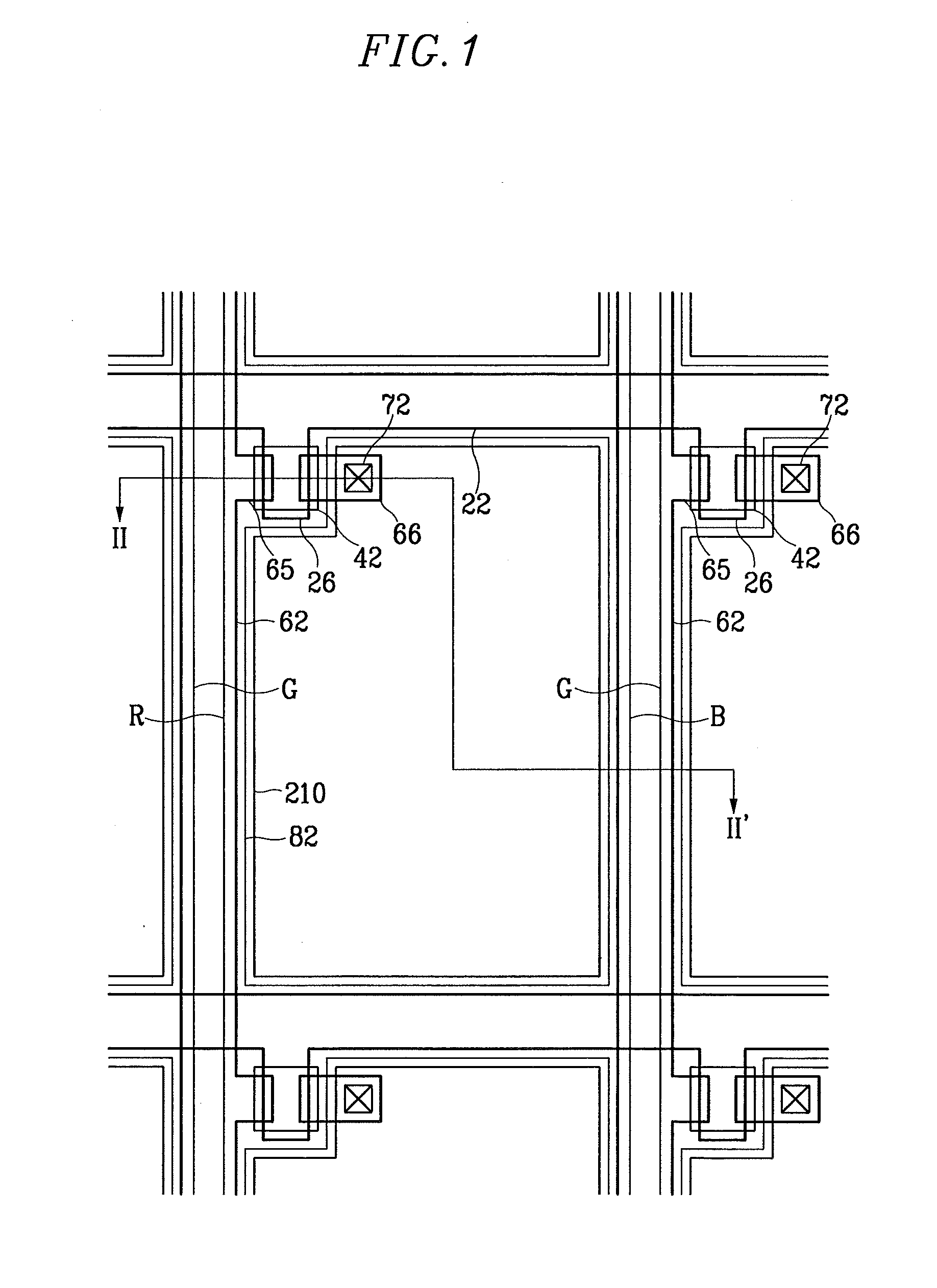 Color filter plate and thin film transistor plate for liquid crystal display, and methods for fabricating the plates