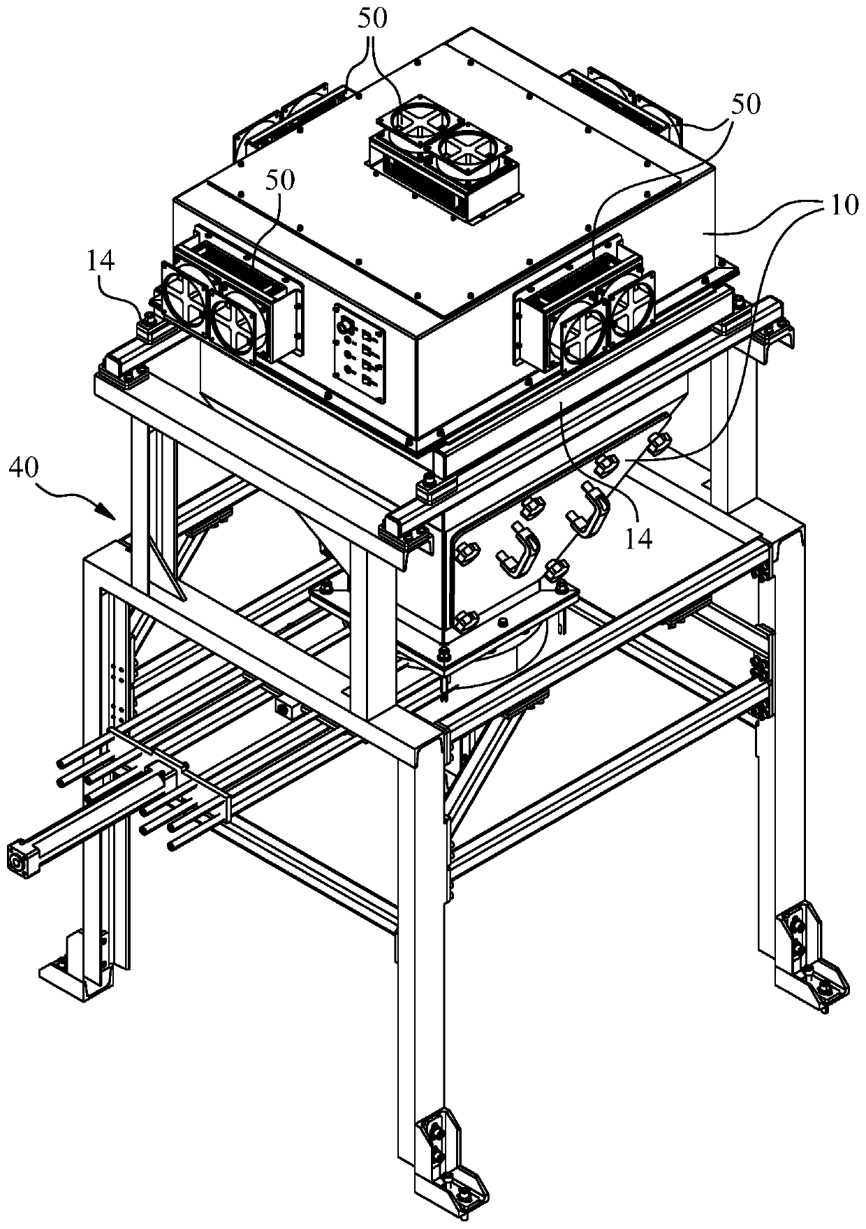 Optical-based on-line detection device