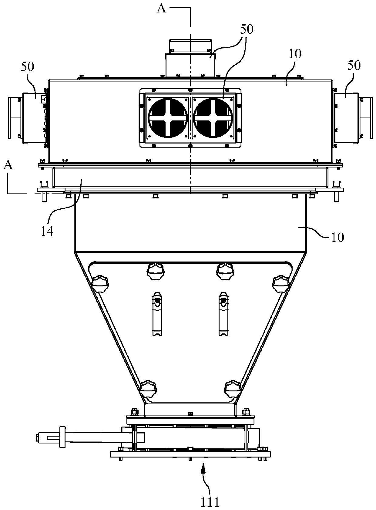 Optical-based on-line detection device