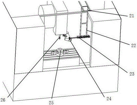 In-site measuring method and device of cutter abrasion