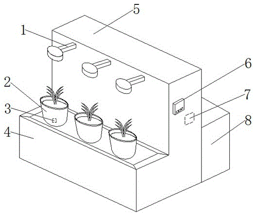 Flower culturing device for intelligent watering and water saving