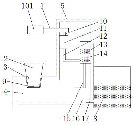 Flower culturing device for intelligent watering and water saving