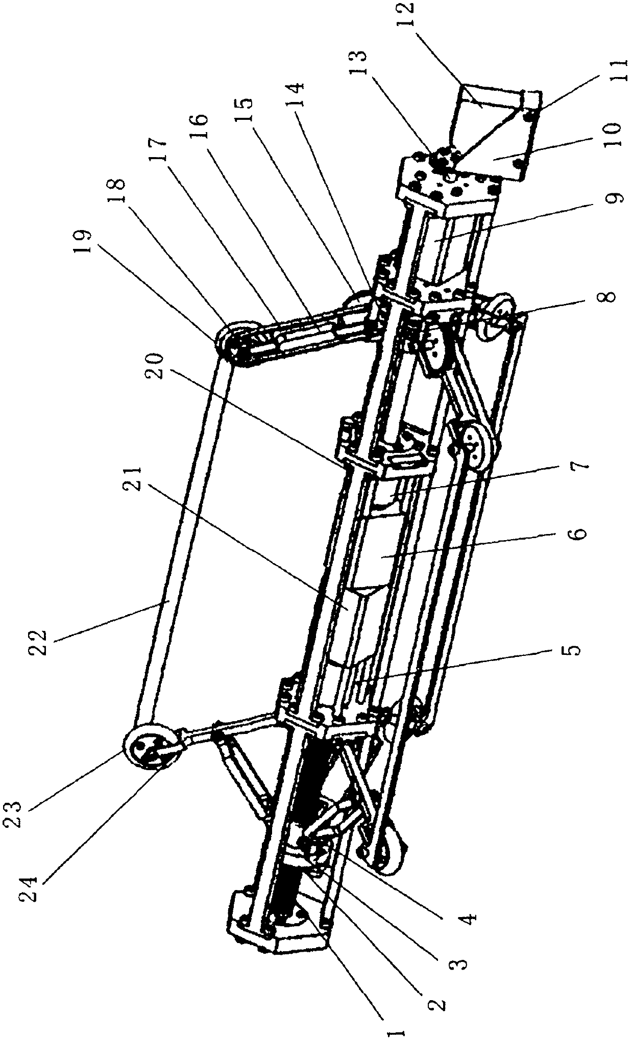 Pipeline robot for internal diameter measurement