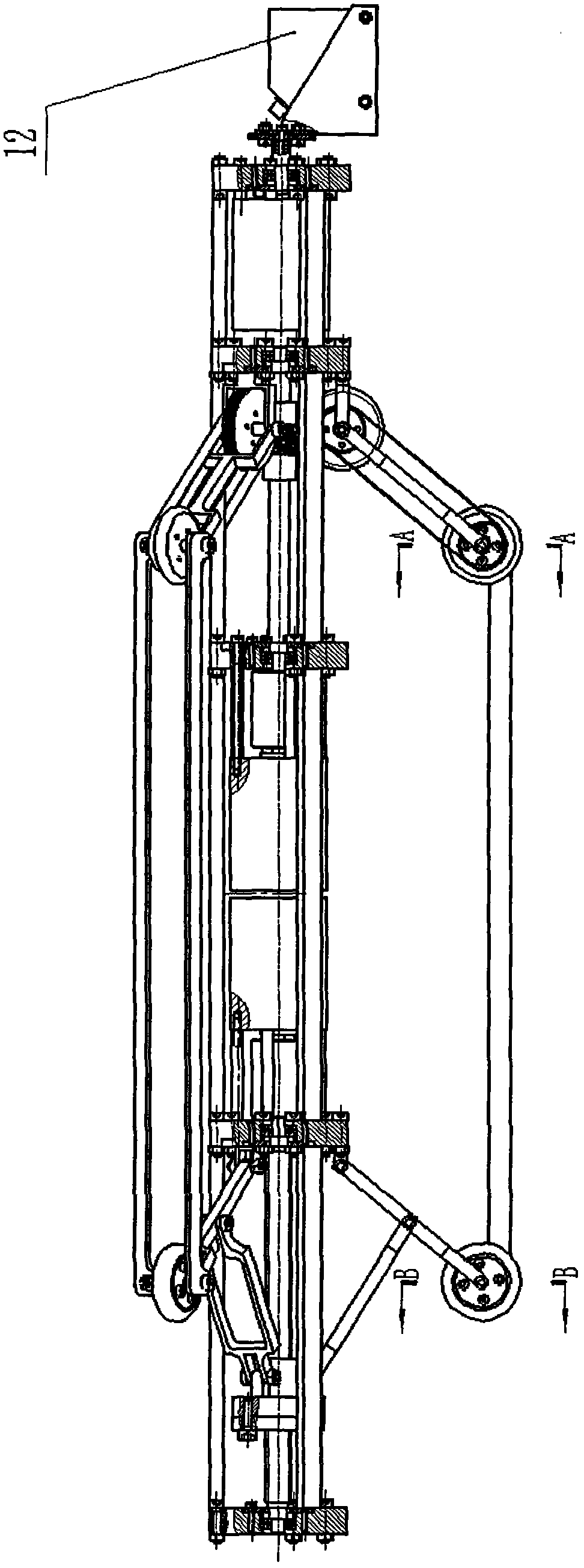 Pipeline robot for internal diameter measurement