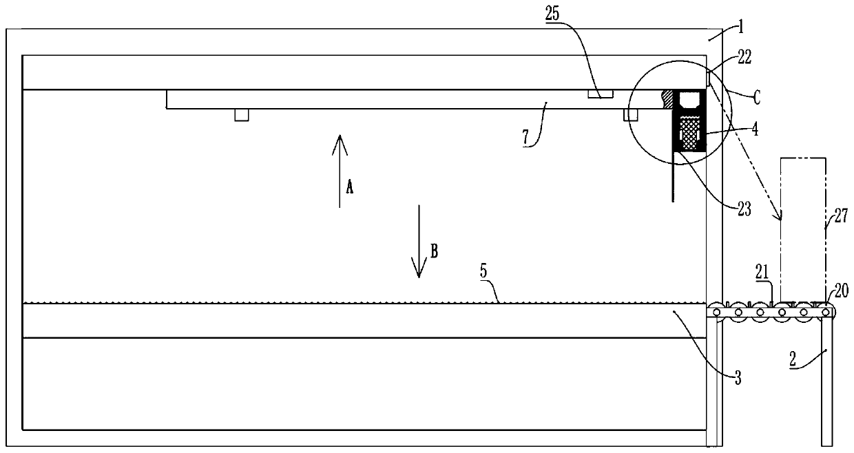 Storage device of mold steel