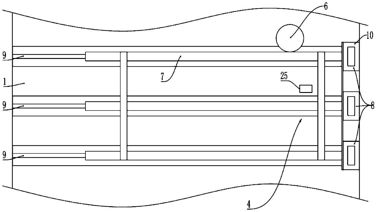 Storage device of mold steel