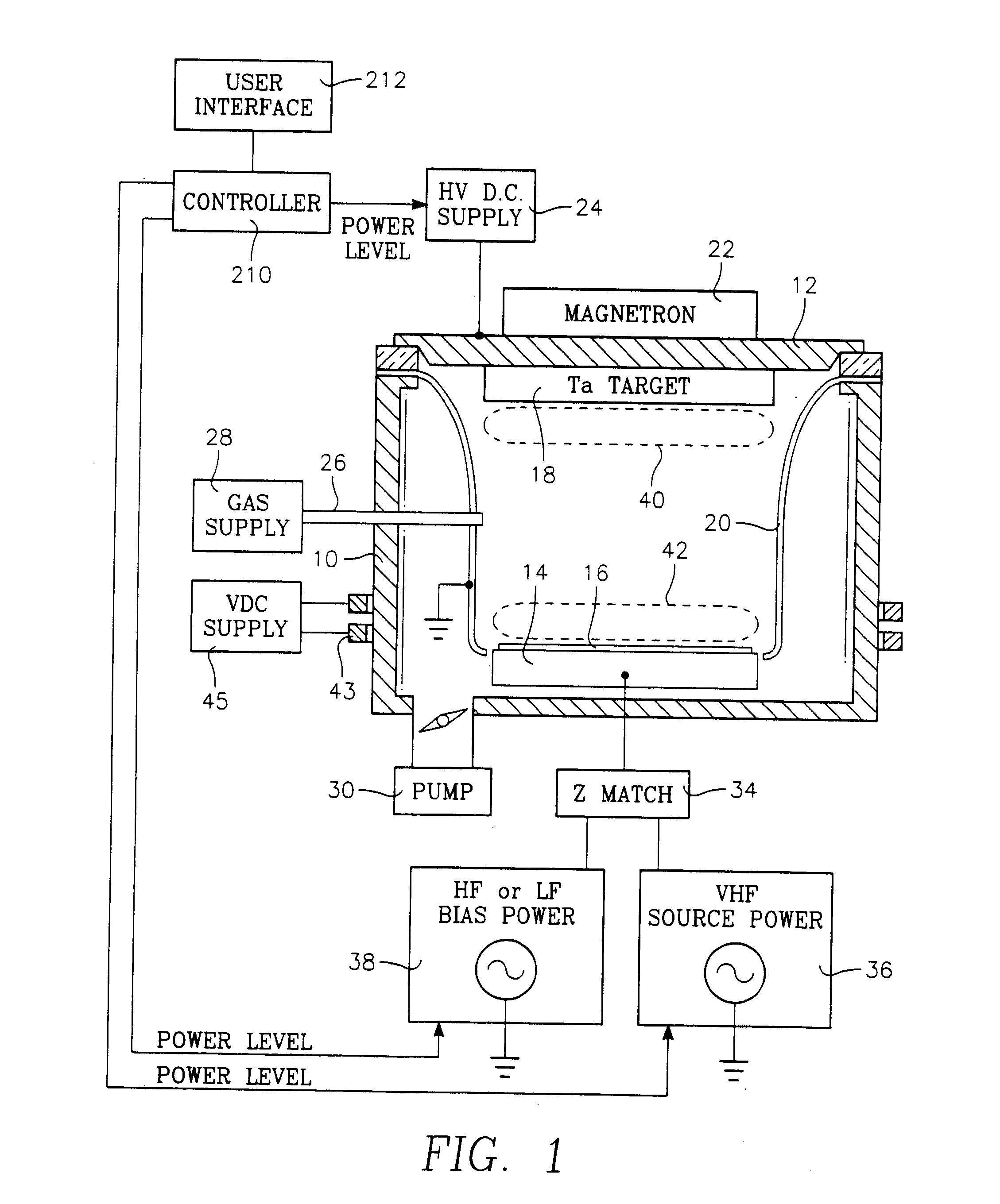 Apparatus and method for metal plasma vapor deposition and re-sputter with source and bias power frequencies applied through the workpiece