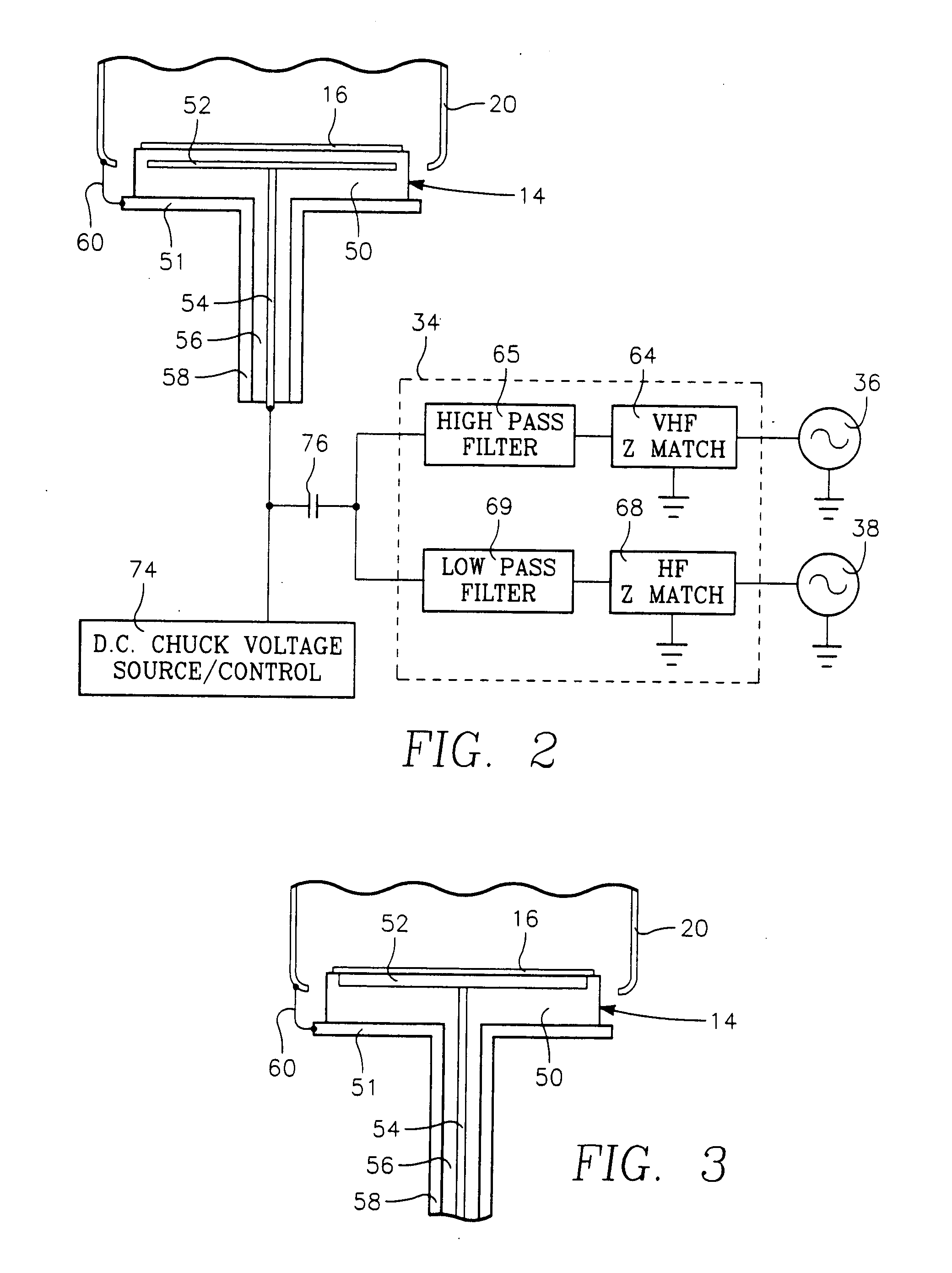 Apparatus and method for metal plasma vapor deposition and re-sputter with source and bias power frequencies applied through the workpiece