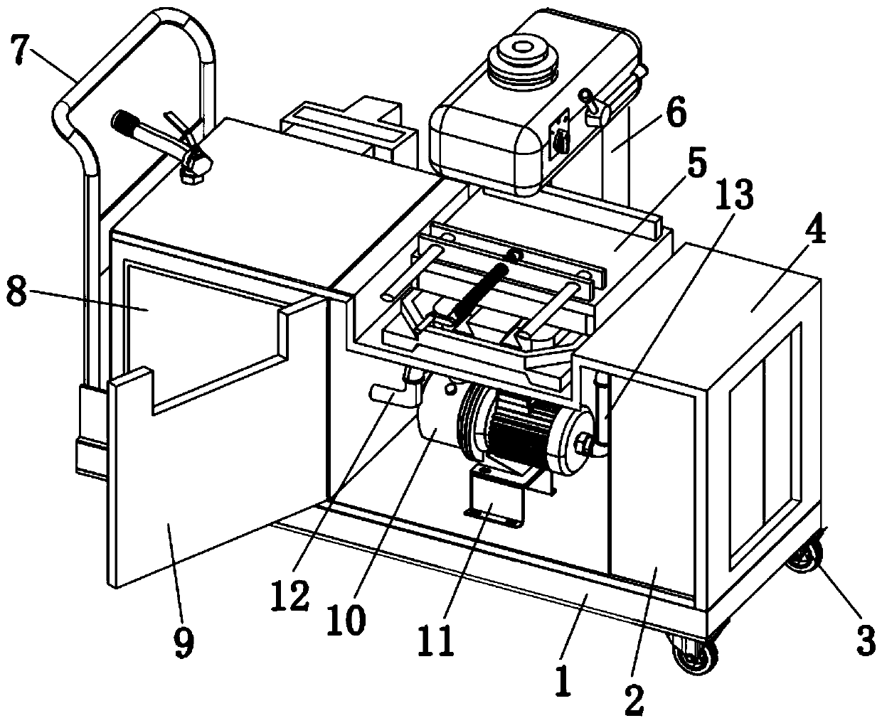 Operating table for infectious disease treatment experiments