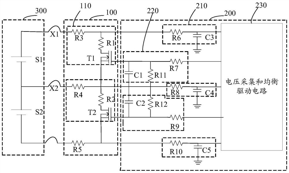 Passive equalization failure detection circuit