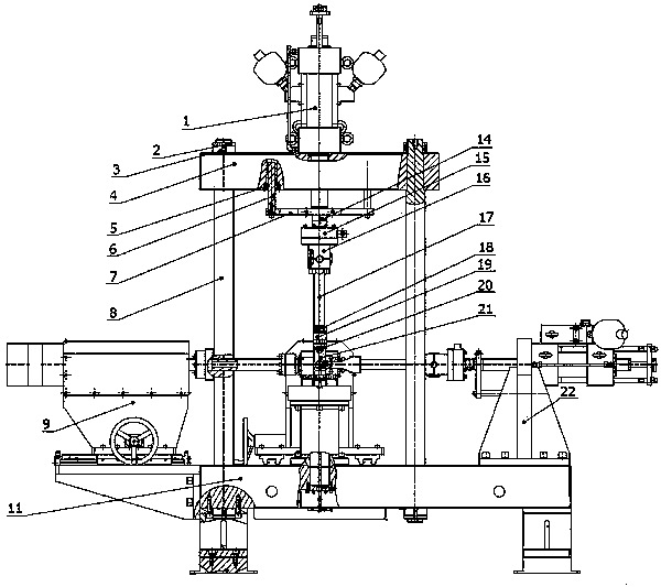 A combined loading kinematic joint bearing testing machine