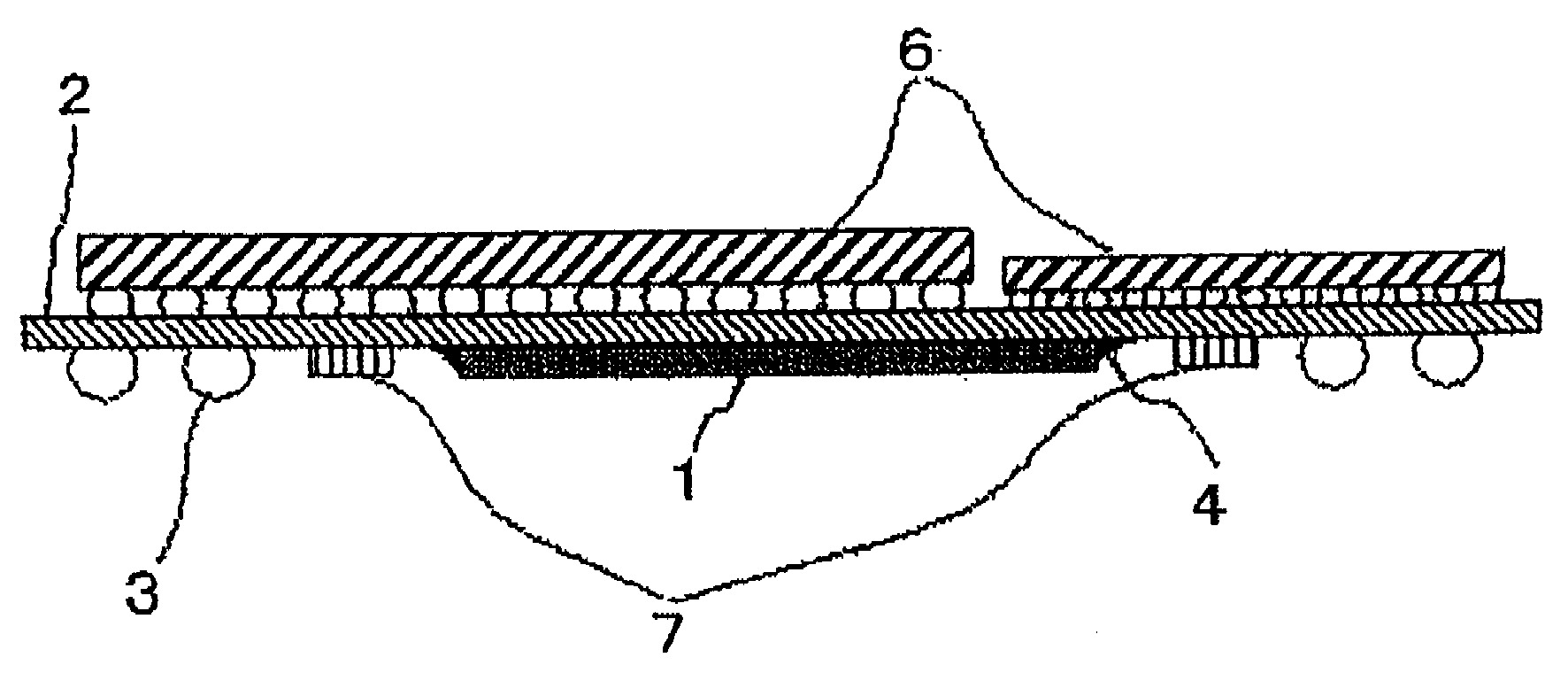 Semiconductor package, substrate, electronic device using such semiconductor package or substrate, and method for correcting warping of semiconductor package