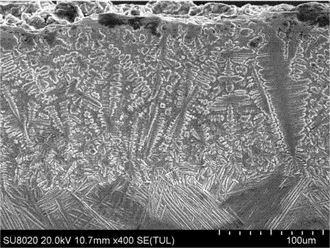 Method for low-laser-power preparation of TiN gradient coating on titanium alloy surface