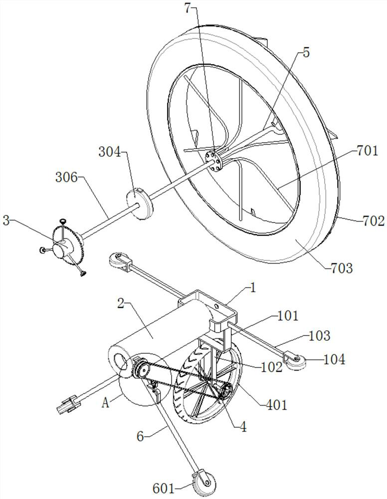 Connecting and fixing device for repairing water supply and drainage pipe and operation method of connecting and fixing device