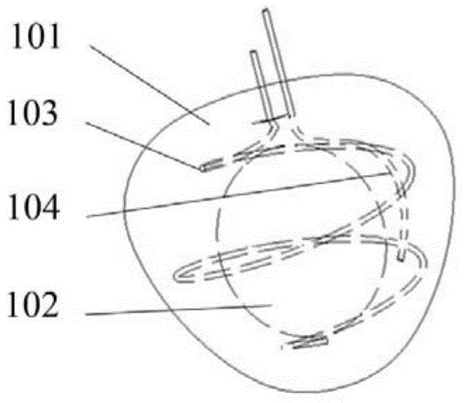 Heart simulation structure as well as forming method and special mold thereof