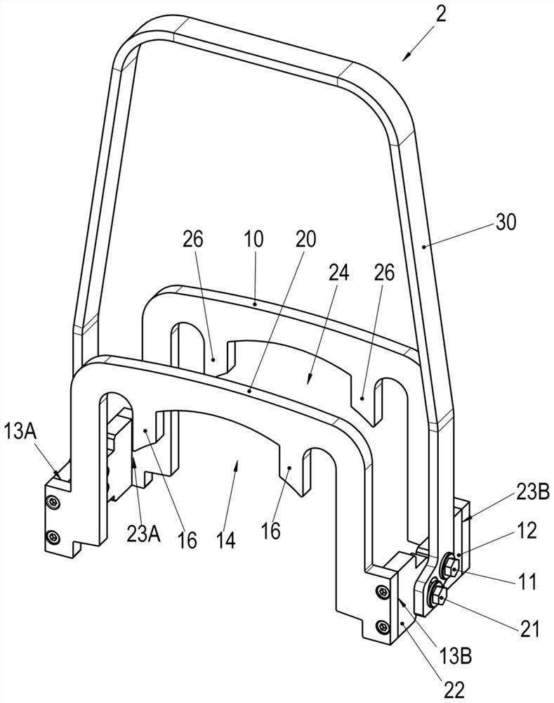 Operating device and electromagnetic spring pressure double-circuit brake