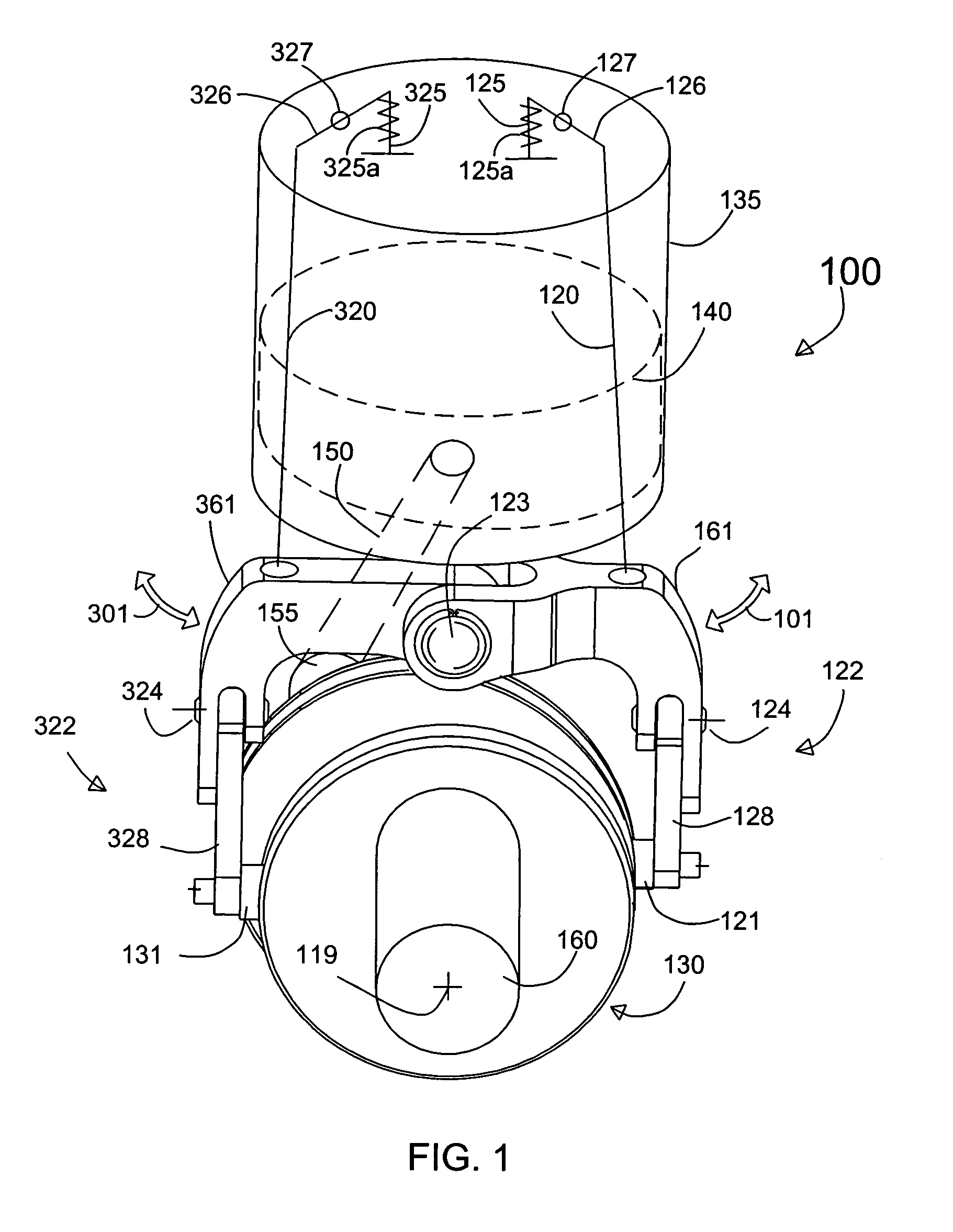 Mono-shaft four-stroke engine