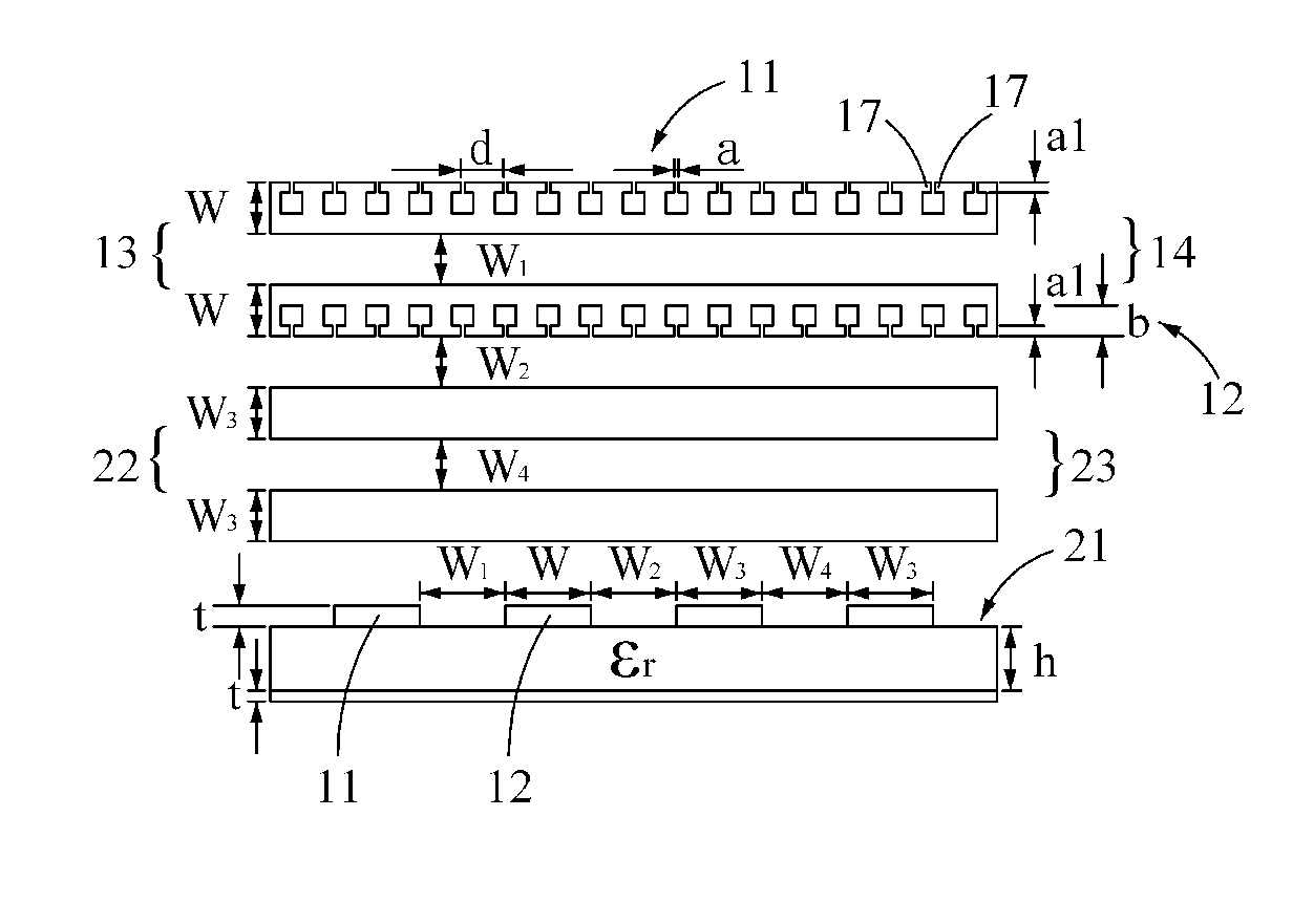 Low cross-talk differential microstrip lines for high-frequency signal transmission