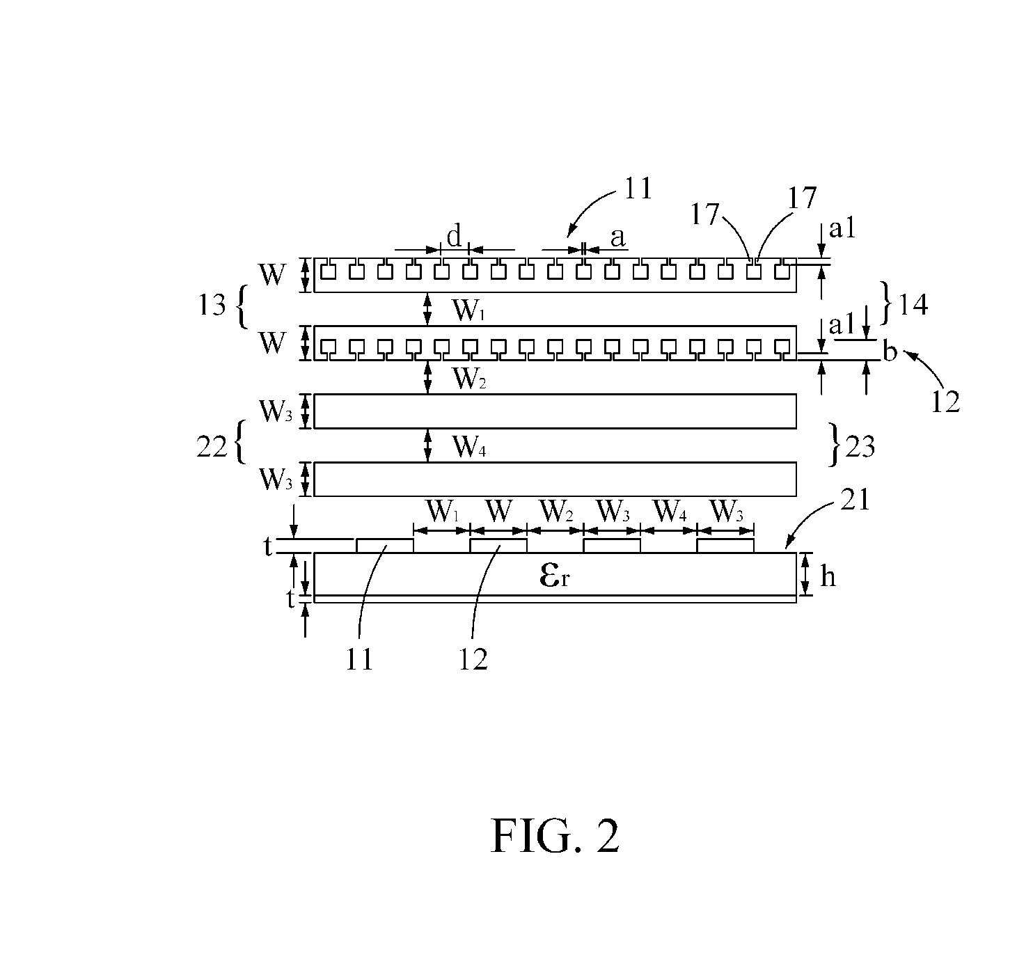 Low cross-talk differential microstrip lines for high-frequency signal transmission